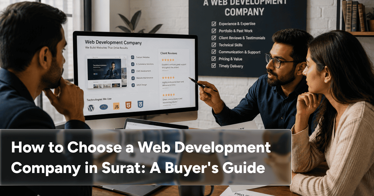 How to Choose a Web Development Company in Surat: A Buyer's Guide